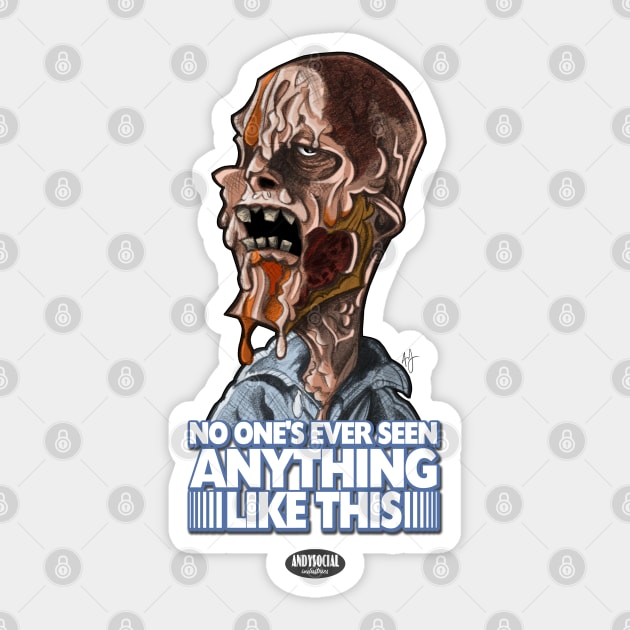 Steve West (The Incredible Melting Man) Sticker by AndysocialIndustries